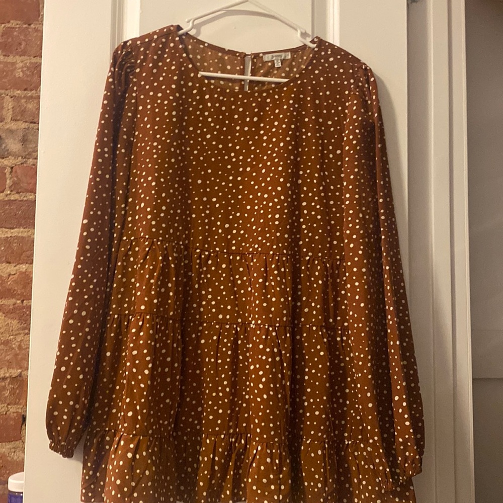 Only worn once - polka dot tunic